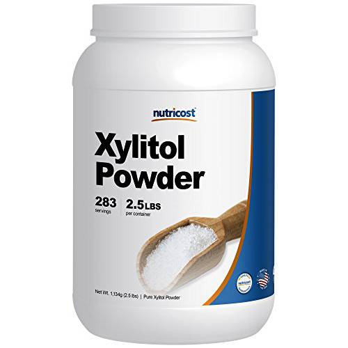 Nutricost Pure Xylitol Granulated Powder 2.5 Pounds - Granulated Crystals