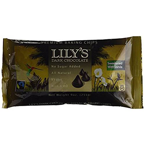 Lily’s Dark Chocolate Chips- 9 Oz (3 Pack) VBNDF,9 Ounce (Pack of 3)
