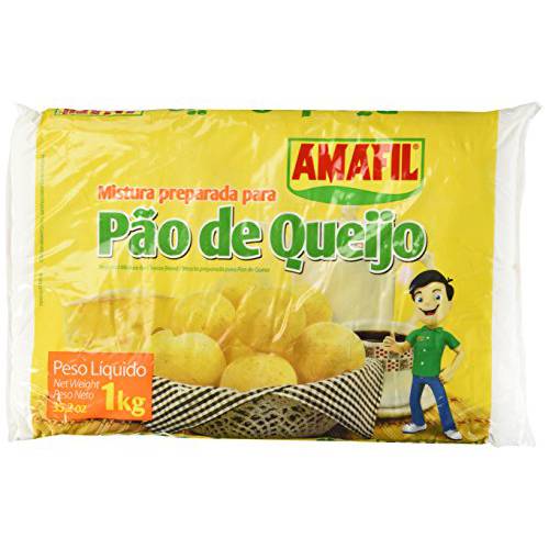 Amafil - Quick cheese Bread - Mescla Preparada p/ Pan de Queso 1 Kg | Mistura Preparada p/ Pão de Queijo 1 Kg, cheese, 2 Count, 35.2 Ounce