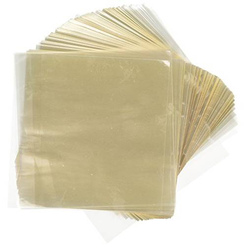 Oasis Supply Clear Caramel Colored Wrapper Sheets, Wrapping Paper for Candy, 5 x 5 Inches, Sheets (1 Pound, about 1000 sheets)