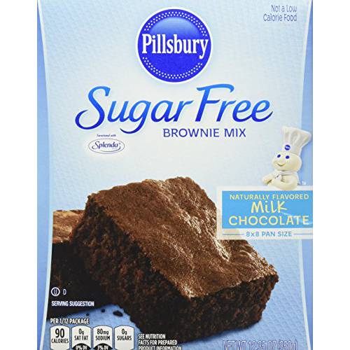 Pillsbury Sugar Free Milk Chocolate Brownie Mix, 12.35 oz.,(Pack of 6)