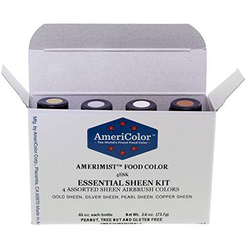 AmeriColor AmeriMist Essential Sheen Air Brush Kit , 0.65 Ounce, 4 Pack Kit