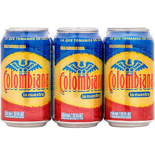 Colombiana la nuestra Kola Flavored Soda, 12 Fl Oz (Pack of 6)