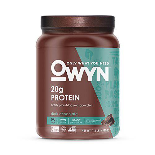 OWYN Only What You Need Plant-Based Protein Powder, Dark Chocolate, 1.17 lbs
