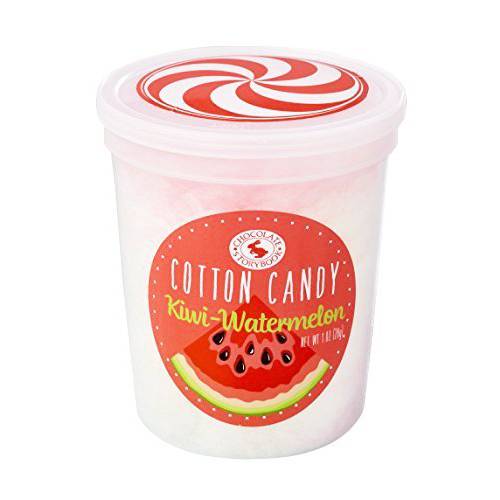 Kiwi Watermelon Gourmet Flavored Cotton Candy – Unique Idea for Holidays, Birthdays, Gag Gifts, Party Favors