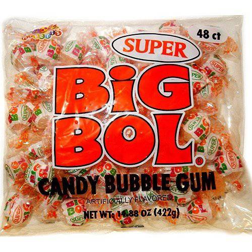 Albert’s SUPER SIZE BIG BOL Candy Bubble Gum 48 count