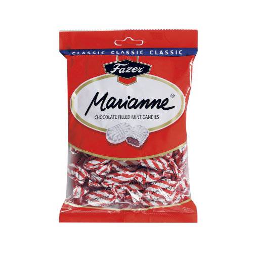 Fazer Marianne Red Finnish Milk Chocolate Filled Mint Candies Chocolates Candy Sweets Bag