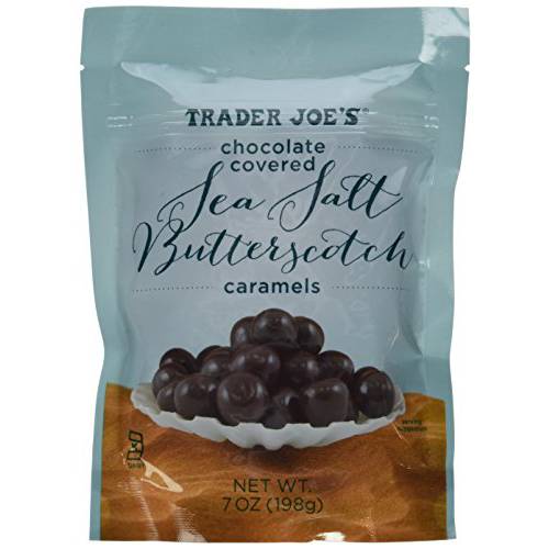 Trader Joe’s Chocolate Covered Sea Salt Butterscotch Caramels (Pack of 3)