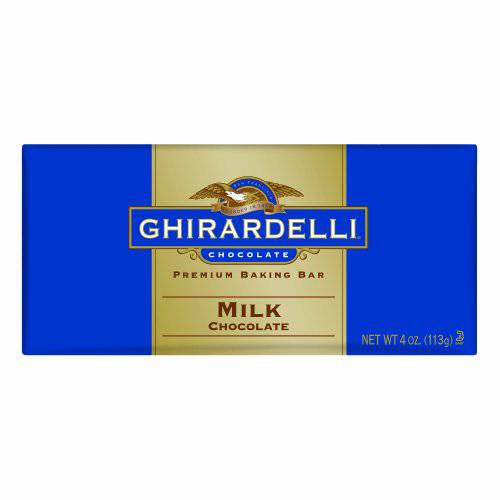 Ghirardelli Chocolate Baking Bar, Milk Chocolate, 4-Ounce Bars (Pack of 6)