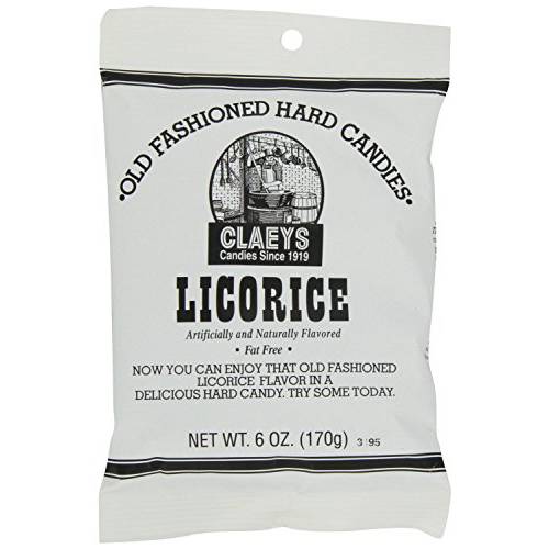 LICORICE HARD CANDY 6 OZ by CLAEYS CANDIES MfrPartNo 671
