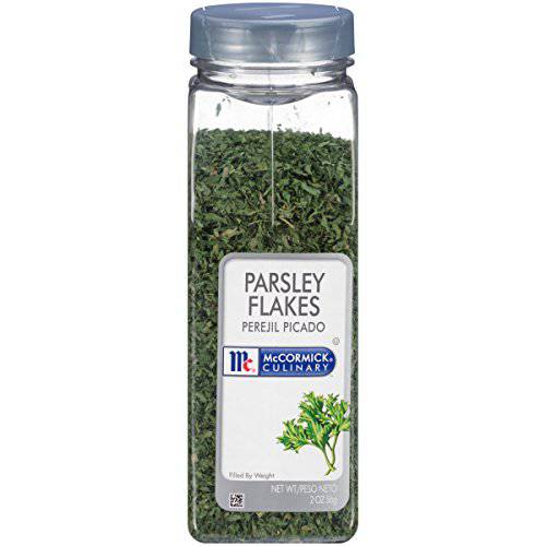 McCormick Culinary Parsley Flakes, 2 oz - One 2 Ounce Container of Dried Parsley Flakes for Vegetable-Like Taste, Ideal for Flavoring Chicken Salads, Fish and More