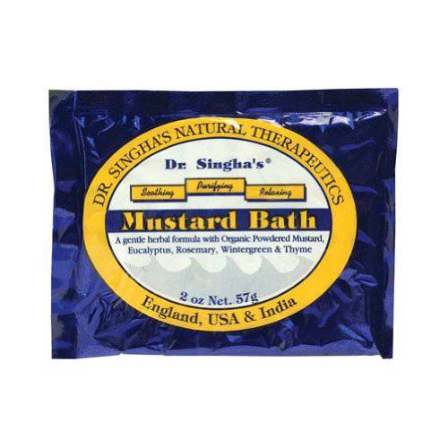 Dr. Singha’s Mustard Bath, Therapeutic Bath Salts, 2 Oz