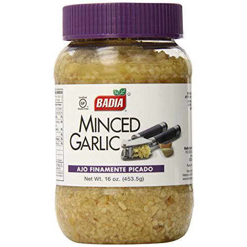 Badia Minced Garlic in Water, 16 Ounce (Pack of 12)