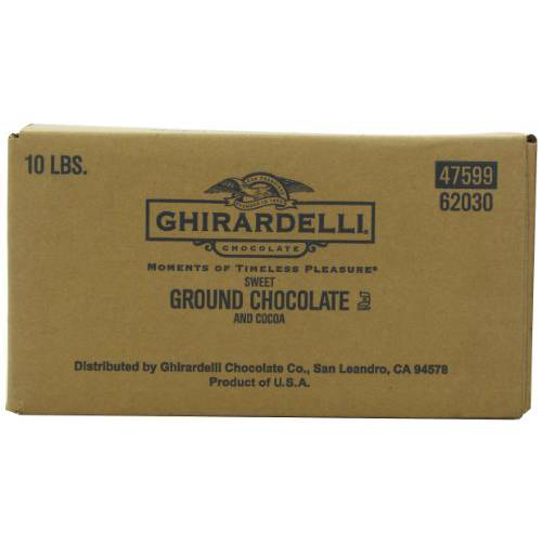Ghirardelli Chocolate Sweet Ground Chocolate & Cocoa Beverage Mix, 10-Pound Package