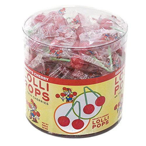 Gerrit’s Twin Cherry Lollipops (48 Count)