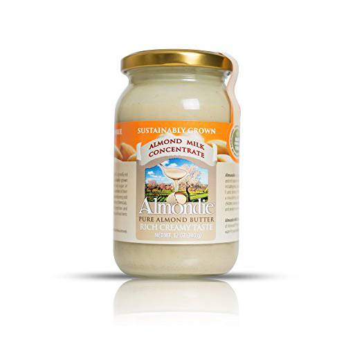Almondie Almond Butter / Almond Milk Concentrate – Made from 100% peeled, pure and raw almonds without any additives, sugar or salt