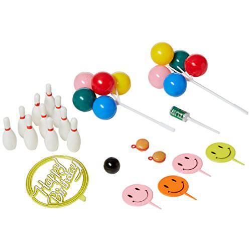 Oasis Supply Bowling Birthday Strike Party Cake Topper Kit