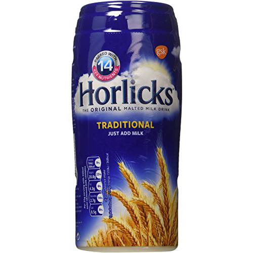 Horlicks Malted Milk Powder 500 Gram (Pack of 2 Jars) - Made in England for Malt - Creamy, Malty Taste - Free From Artificial Colors, Sweeteners, and Preservatives