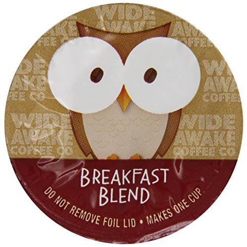 Wide Awake Coffee Breakfast Blend Single Serve Cup, 12 Count
