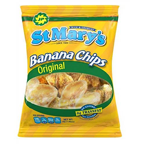 St. Mary’s Banana Chips, 1.06 Ounce (Pack of 20)