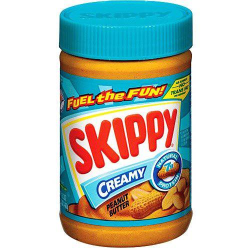 Skippy Peanut Butter, Creamy, 16.3 Oz, (Pack of 2)