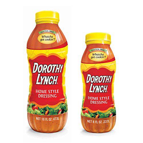 Dorothy Lynch Dressing | Sweet & Spicy | Thick & Creamy | Salads, Dips, Sauces, & Marinades | French Style Condiment | Tangy | Gluten Free | No Trans Fat | USA Made (Home Style, 8 oz & 16 oz)