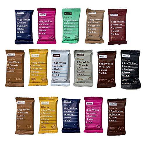 RxBars Real Food Protein Bars, Variety pack (pack of 16)