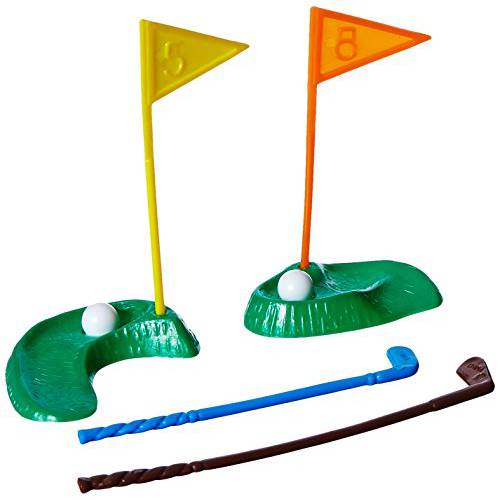 Oasis Supply 6-Piece Golf Green with Clubs and Flag set Cake Decorator