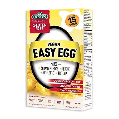 Orgran Vegan Easy Egg ( Gluten Free , Wheat Free, Egg Free, Dairy Free, Yeast Free, Vegan, Low Sat. Fat , Good Source of Fiber, Soy Free, Kosher) 7 oz box