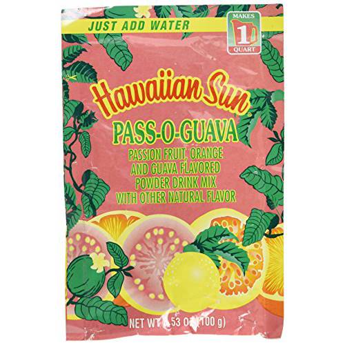 Hawaiian Sun Pass-o-guava POG Nectar Powder Drink Mix From Hawaii, 3.53 Ounce