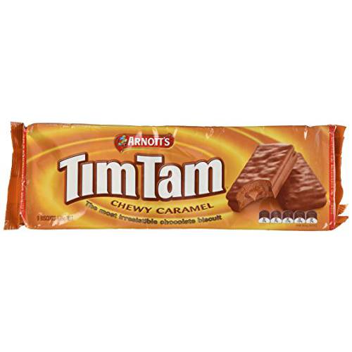Arnott’s Tim Tam | Full Size | Made in Australia | Choose Your Flavor (2 Pack) (Chewy Caramel)
