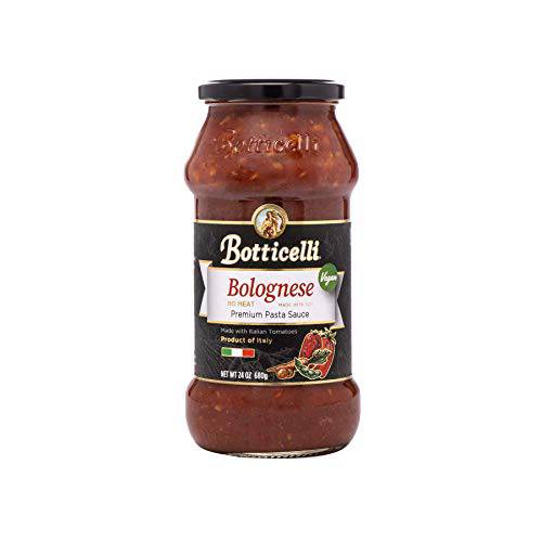Botticelli Premium Bolognese Vegan Pasta Sauce for Low Carb Spaghetti Sauce, Lasagna, Dip & Soup - No Meat Italian Bolognese Pasta Sauce Made with Soy & Authentic Italian Tomatoes - (24oz) (3)