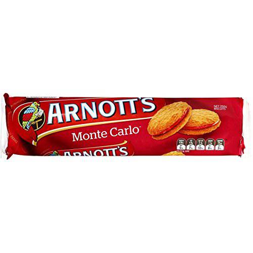 Arnott’s Monte Carlo Jam & Cream Biscuits 250g