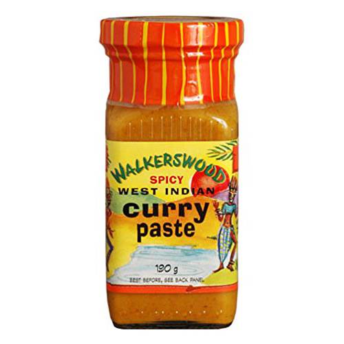 Walkerswood Spicy West Indian Curry Paste (Single Bottle 6.7oz) Product of Jamaica