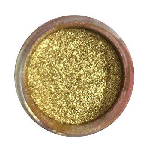 GOLD HIGHLIGHTER DUST (7 GRAMS) (7 grams Net. container) Cake, Topper by Oh Sweet Art Corp