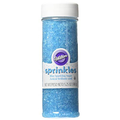 Wilton Sparkling 5.25 oz Sugar Food Decorative- Blue
