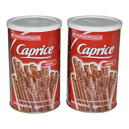 Papadopoulos Caprice Wafer Rolls 8.8oz pack of 2 (Classic)