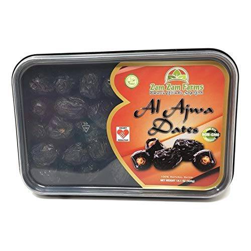 Al Ajwa Dates 400g No 1 Quality Dates imported from Saudi Arabia with AL-NOORA GIFT WRAP PACK