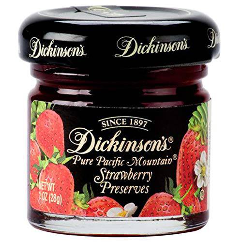 Dickinson’s Pure Pacific Mountain Strawberry Preserves, 1 oz, 72 Count