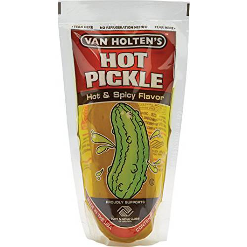 Van Holten’s Pickles - Jumbo Hot Pickle-In-A-Pouch - 12 Pack
