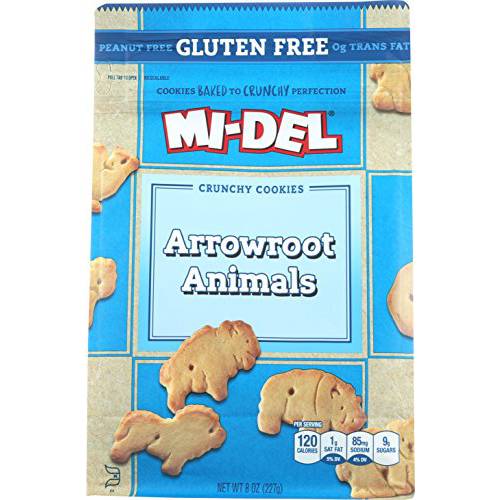Mi-Del Gluten Free Animal Crackers - Non GMO Certified, 0g Trans Fat Gluten Free Cookies (Pack of 1)