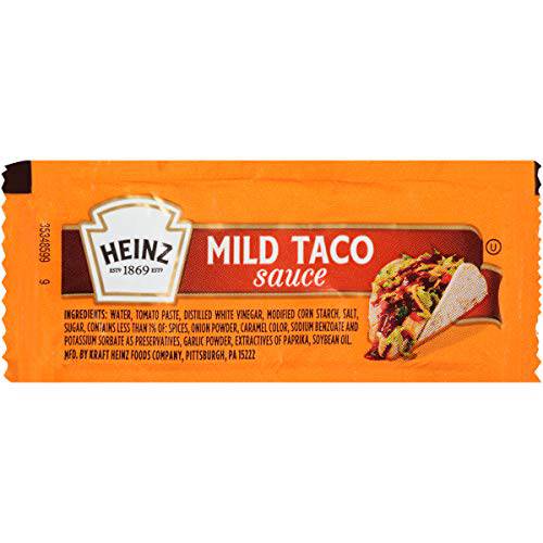 Heinz Single Serve Mild Taco Sauce, 200 Count (Pack of 1)