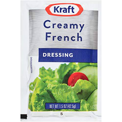 Kraft Creamy French Salad Dressing Single Serve (60 ct Casepack, 1.5 oz Packets)