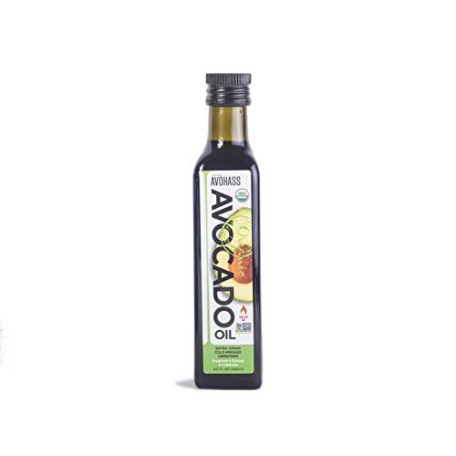 Avohass Mexico USDA Organic Certified Extra Virgin Avocado Oil 8.5 fl oz Bottle
