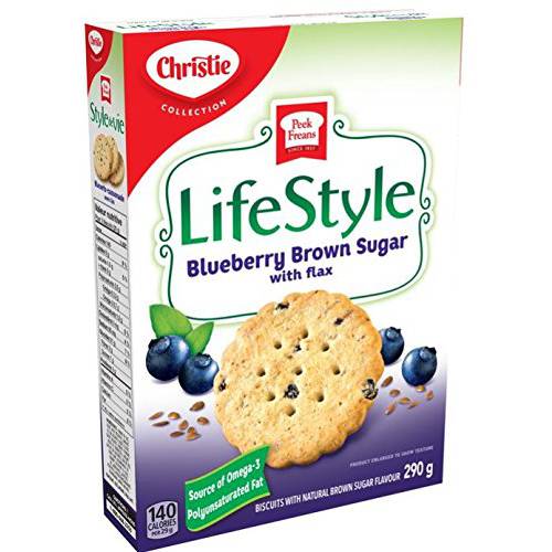 Peek Freans Lifestyle Blueberry Brown Sugar with Flax Cookies | 290g from Canada