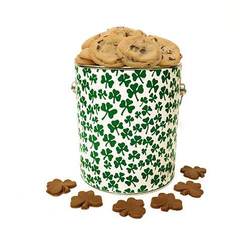Shamrock Chocolate and Chocolate Chip Cookie Gallon Baked Fresh by Apple Cookie & Chocolate Co, (Chocolate Chip)