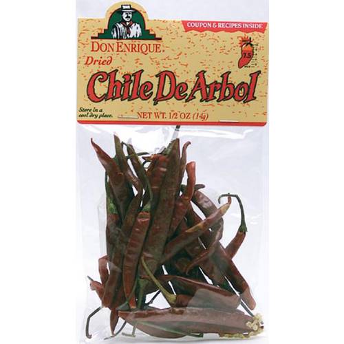 Melissa’s Dried De Arbol Chiles, 3 Bags (2 oz)