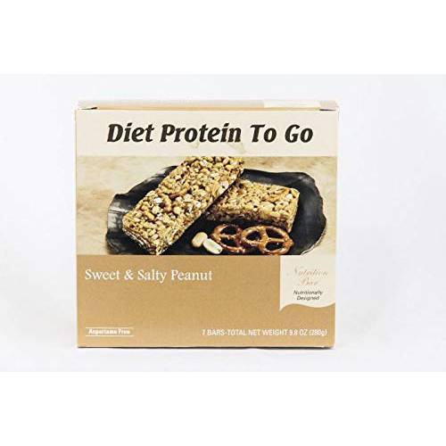 Sweet and Salty Peanut Bar for weight reduction 7 bar count 10 grams of protein