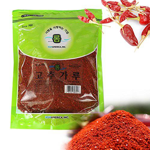 Korean Red Chili, Gochugaru, Hot Pepper Coarse Powder Flakes (1 Lb)