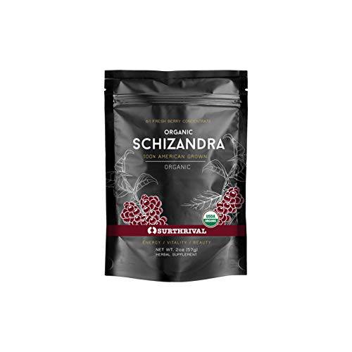 Surthrival: Organic Schizandra (Schisandra) Extract, New England Grown (2oz), Enjoy Many Benefits of the Famous “Five-Flavored Berry”